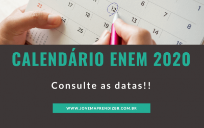 Calendário ENEM 2020 – Tudo sobre as datas